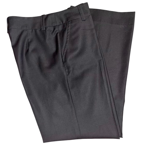 Trina Turk Black Wool Blend Wide Leg Dress Pants Size 2 - Picture 4 of 7